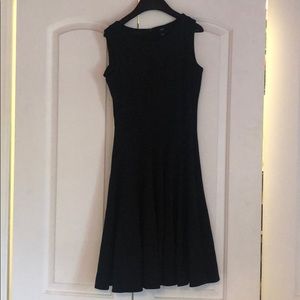 Saks black paneled dress